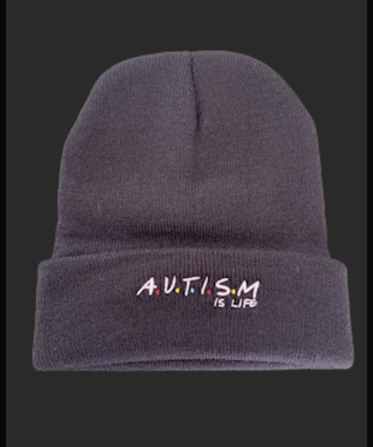 Autism Is Life "Friends Font" Beanie